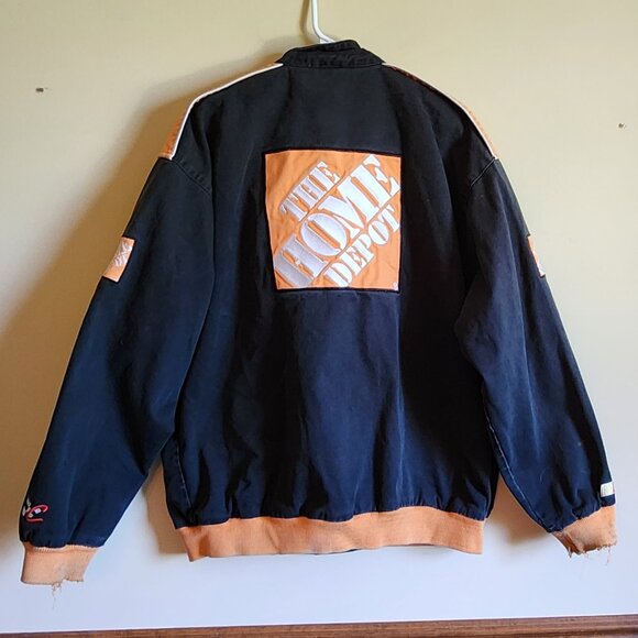 Home Depot Winston Cup NASCAR Jacket Racing Chase Goodyear Coke Husky Size Large - Picture 3 of 12